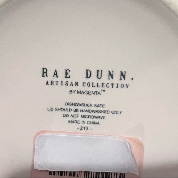 Rae Dunn Small Ceramic REINDEER SNACKS Canister Jar White/Red - Picture 10 of 12